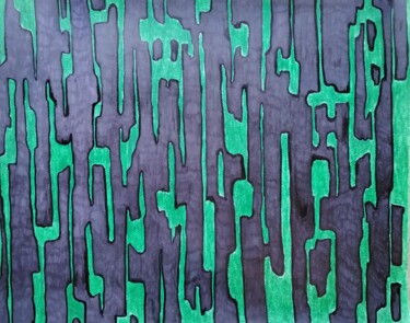 Dibujo titulada "Matrix" por Rubin Kriel, Obra de arte original, Pastel