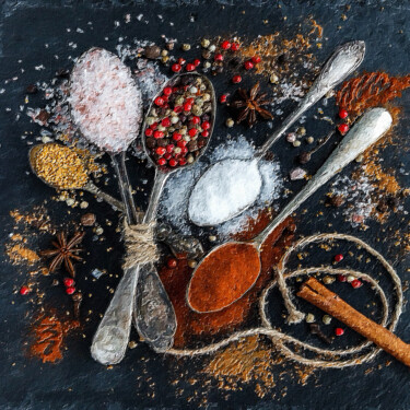 Chef Kitchen Cook Cooking Gifts Chefs Spoon Wheat Spices Painting titled "Chef Kitchen Cook C…" by Tony Rubino, Original Art, Acrylic Mounted on Stretcher frame