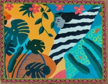 Pintura titulada "Mural/ abstract" por Ruchi Gupta, Obra de arte original, Acrílico