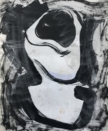 Peinture intitulée "Noir verre" par Sergey Rudensky, Œuvre d'art originale