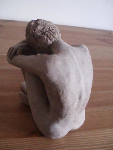 Sculpture intitulée "Recueil / Vue de dos" par Marion Rudermann, Œuvre d'art originale