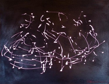 Ζωγραφική με τίτλο "Partition de danseu…" από Marion Rudermann, Αυθεντικά έργα τέχνης
