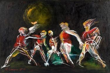 Pittura intitolato "Hip hop party" da Marion Rudermann, Opera d'arte originale