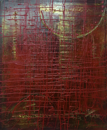 Peinture intitulée "Stripes / Originalb…" par Rudi Eckerle, Œuvre d'art originale, Acrylique