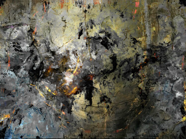 Pittura intitolato "Landscape EC-01" da Rudi Eckerle, Opera d'arte originale, Acrilico