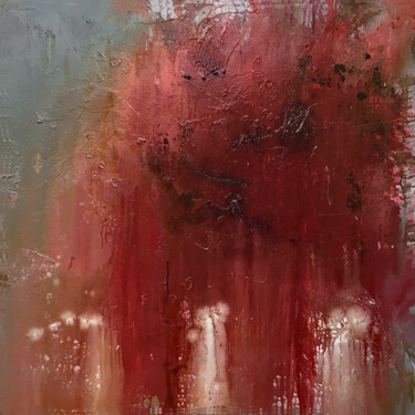 Pittura intitolato "RED 2 EC-04" da Rudi Eckerle, Opera d'arte originale, Acrilico