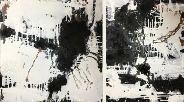 Pittura intitolato "Schwarzweiß - Black…" da Rudi Eckerle, Opera d'arte originale, Acrilico