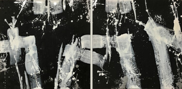 제목이 "Schwarzweiß - Black…"인 미술작품 Rudi Eckerle로, 원작, 아크릴