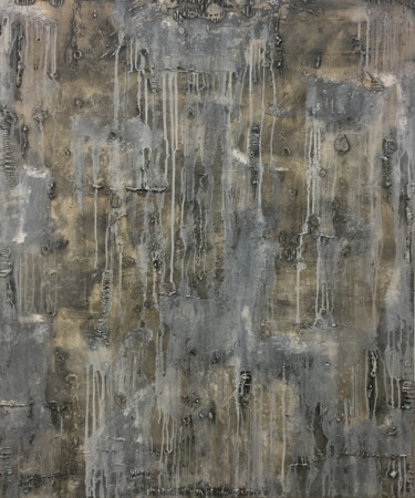 Pittura intitolato "Struktur / Original…" da Rudi Eckerle, Opera d'arte originale, Acrilico