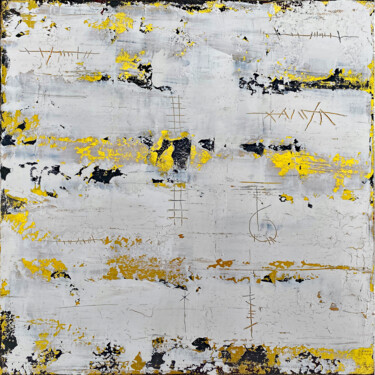 Картина под названием "Gold / Weiß - Origi…" - Rudi Eckerle, Подлинное произведение искусства, Пигменты