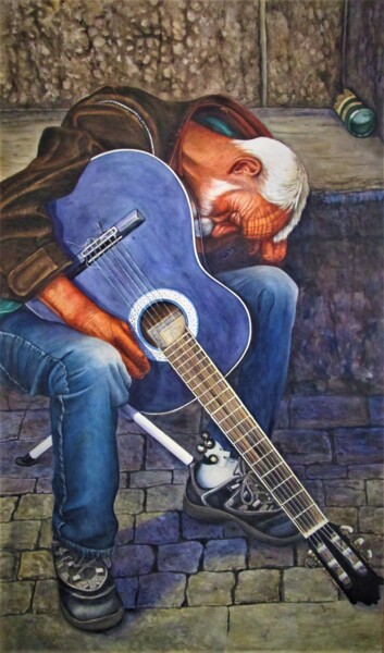 Pintura titulada "creative and poverty" por Rüdiger Eggers, Obra de arte original, Acuarela