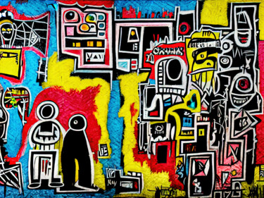 Цифровое искусство под названием "Graffiti No. 2  -…" - Rüdiger Geisler, Подлинное произведение искусства, Цифровая живопись