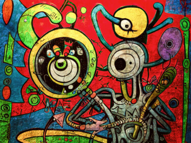 Arts numériques intitulée "GraffitiNo. 11  -…" par Rüdiger Geisler, Œuvre d'art originale, Peinture numérique