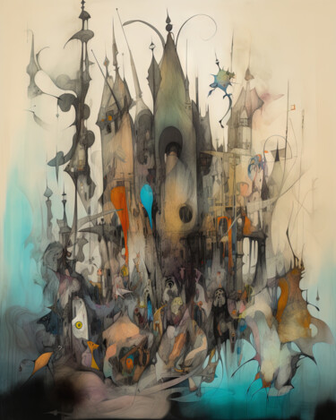 Arte digital titulada "Tower04" por Rüdiger Geisler, Obra de arte original, Trabajo Digital 2D
