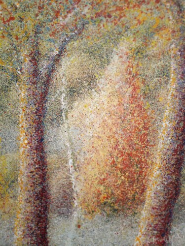 Pintura titulada "l'automne ou la for…" por Rudolf Otto, Obra de arte original, Acrílico Montado en Bastidor de camilla de m…
