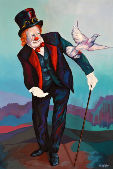 Pittura intitolato "Fly" da Rudolf Rox, Opera d'arte originale, Acrilico