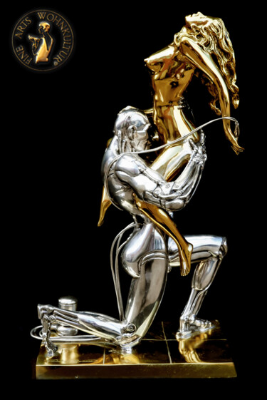 Sculpture titled "Techno Lover Small…" by Rudolfo Bucacio, Original Artwork, Bronze
