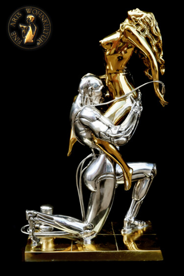 Scultura intitolato "Techno Lover Small…" da Rudolfo Bucacio, Opera d'arte originale, Bronzo