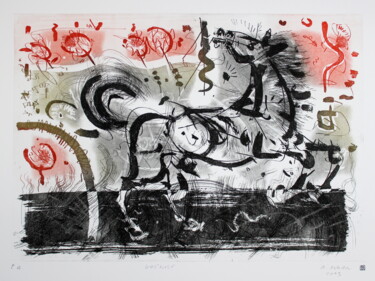 Prenten & gravures getiteld "Extemption(cycle of…" door Rudolf Suran, Origineel Kunstwerk, Ets