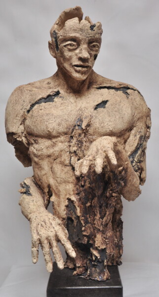 Sculptuur getiteld "puppeteer" door Rudy Dewaele, Origineel Kunstwerk, Keramiek