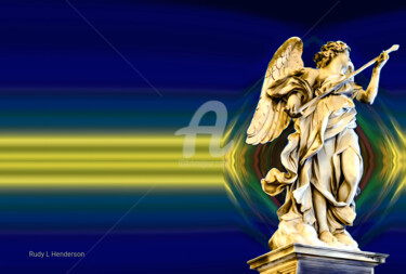Arts numériques intitulée "Angel" par Rudy L. Henderson, Œuvre d'art originale, Collage numérique