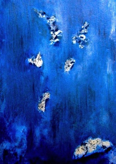 Pittura intitolato "Pintado de Azul" da Peñaranda  Chadid Miriam, Opera d'arte originale, Olio