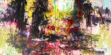 Картина под названием "no title-dyptique 2…" - Ruffi De Ponteves, Подлинное произведение искусства, Акрил Установлен на Дере…