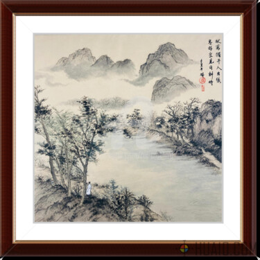 Картина под названием "The Art of Zen - Sa…" - Rui Amblard, Подлинное произведение искусства, Акварель