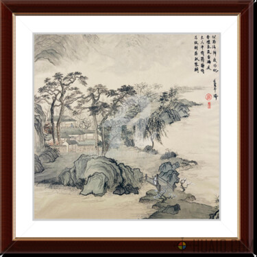 Pittura intitolato "The Art of Zen - In…" da Rui Amblard, Opera d'arte originale, Acquarello