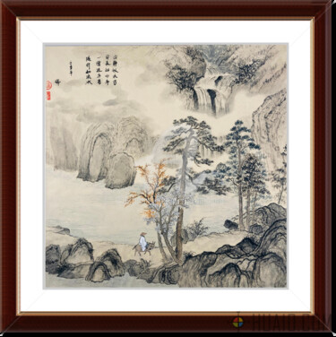 Painting titled "The Art of Zen - Go…" by Rui Amblard, Original Artwork, Watercolor