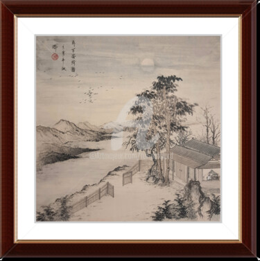 Peinture intitulée "The Art of Zen - Th…" par Rui Amblard, Œuvre d'art originale, Aquarelle