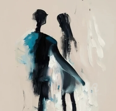 Arts numériques intitulée "Couple in love" par Rui Mesquita, Œuvre d'art originale, Peinture numérique