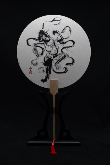 Pintura intitulada "Dunhuang Impression…" por Rui Wang, Obras de arte originais, Tinta