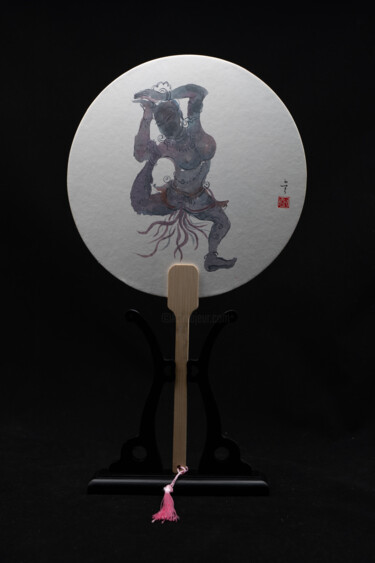 Pittura intitolato "Dancer of the Bodhi…" da Rui Wang, Opera d'arte originale, Acquarello
