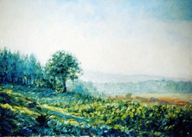 Pintura intitulada "Manhã de Geada - ól…" por Rui Albuquerque, Obras de arte originais, Óleo