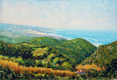 Pintura intitulada "Vista sobre o Guinc…" por Rui Albuquerque, Obras de arte originais, Óleo