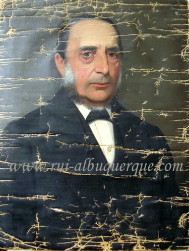 Painting titled "Retrato de Senhor -…" by Rui Albuquerque, Original Artwork