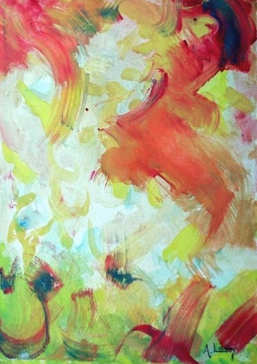 Painting titled "Composition IX - Ac…" by Rui Albuquerque, Original Artwork, Oil