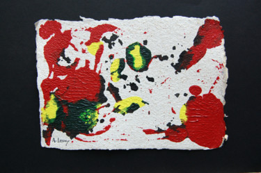 St-George-And-The-Dragon - Gravura Monotipo sobre papel Manual 20x30 cm ©2013 por Rui Albuquerque