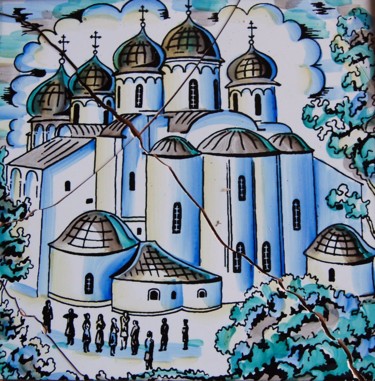 Artesanato intitulada "Azulejo fragmentado…" por Rui Albuquerque, Obras de arte originais