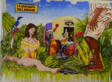 Malerei mit dem Titel ""TOCORORO"" von Rui Carreira, Original-Kunstwerk, Öl Auf Keilrahmen aus Holz montiert