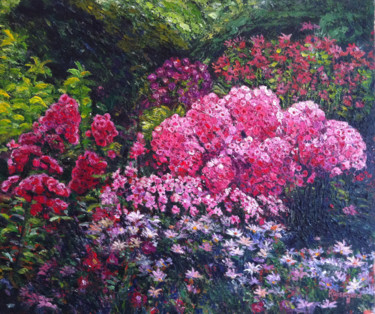 Painting titled "Boules de fleurs" by Ruisegord, Original Artwork, Acrylic