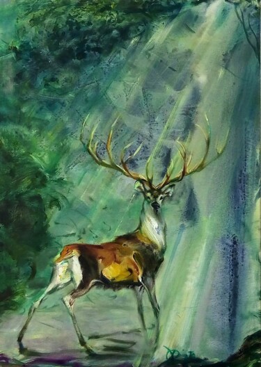 Painting titled "Nature" by Rumen Dimitrov, Original Artwork, Oil