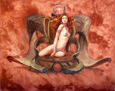 Malerei mit dem Titel "Aries" von Rumen Dimitrov, Original-Kunstwerk, Öl