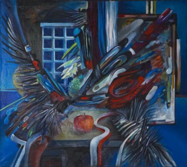 Peinture intitulée "Spirit in my atelier" par Rumen Iovov, Œuvre d'art originale