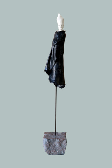 Sculpture titled "the bishop" by Rupert Cefai, Original Artwork, Mixed Media