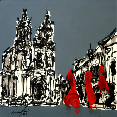san bastjan 21.080 Dessin intitulée "san bastjan 21.080" par Rupert Cefai, Œuvre d'art originale, Encre