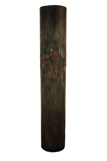 Картина под названием "totem to what might…" - Rupert Cefai, Подлинное произведение искусства, Дерево