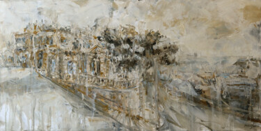 Painting titled "Casino Notabile 22.…" by Rupert Cefai, Original Artwork, Oil Mounted on Wood Stretcher frame