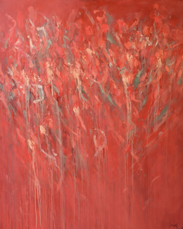 Картина под названием "hear you drifting a…" - Rupert Cefai, Подлинное произведение искусства, Масло Установлен на Деревянна…